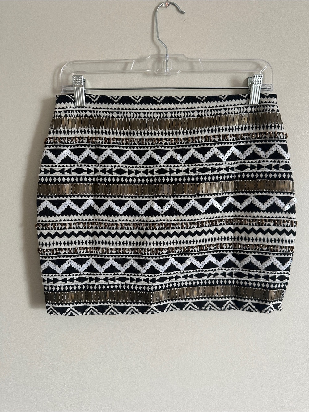 Woven beaded mini skirt - Picture 5 of 7